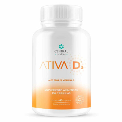 ATIVA D3 60 CAPSULAS - CENTRAL NUTRITION