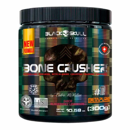 Pré Treino Bone Crusher 300g Black Skull