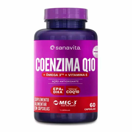 Coenzima Q10+Omega 3 60 Caps Sanavita