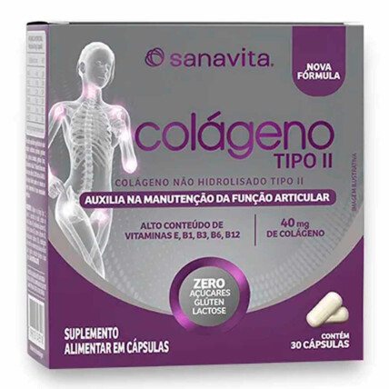 Colageno Tipo II c/30 Caps Sanavita