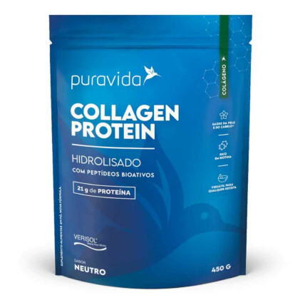Collagen Protein Hidrolisado 450g Neutro Puravida