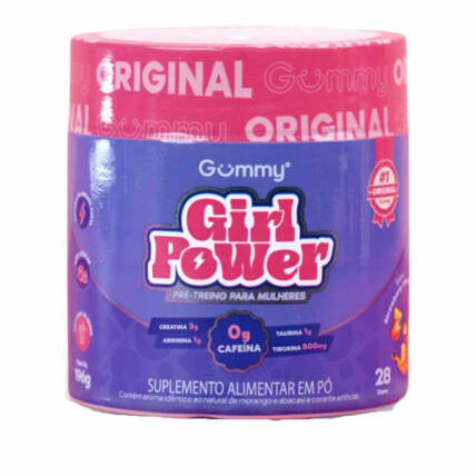 Girl Power Non-Stimulant Sem Cafeina 196g Gummy