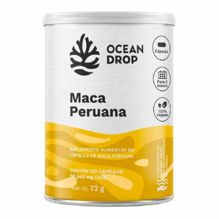 Maca Peruana 120 Caps 600mg - Ocean Drop