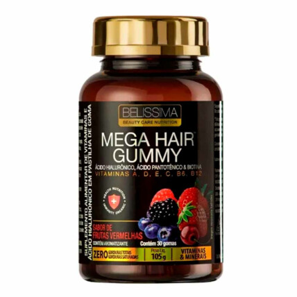 GUMMY HAIR SKIN 30 GOMAS - BLACK SKULL