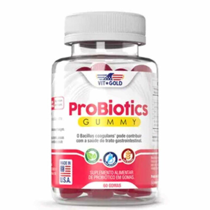 Probiotics Gummy 60 Gomas Vit Gold