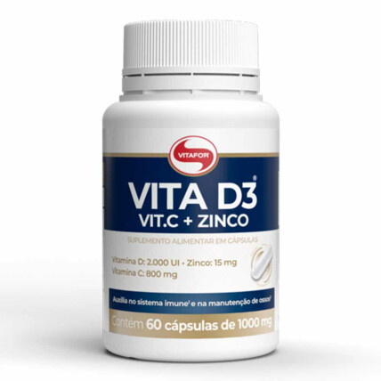 VITA D3+C+ZINCO 60CAPS - VITAFOR