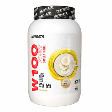 W100 WHEY PROTEIN CONCENTRADO 900G BANAN