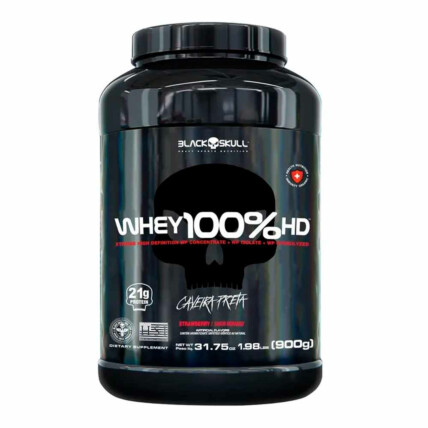 Whey 100% Hd 900g Black Skull